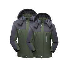 Men&#39;s Waterproof Ski Jacket Winter Warm Jackets Snow Thermal Fleece Work... - $803.03 MXN+