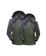 Men&#39;s Waterproof Ski Jacket Winter Warm Jackets Snow Thermal Fleece Work... - $803.03 MXN+