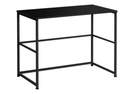 Modern Black Computer Desk | Home Office Workstation w/Drawers - $122.99