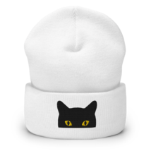 Cat Lover Cap Winter Beanie Hat Black Cat Hat Bombay Cat Lover Hat great gift - £25.17 GBP