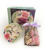 Fitz & Floyd Floral Swan Gift Set Small Potpourri Bowl, Floral Candy Dish - $13.74