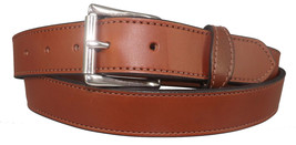BROWN MONEY BELT English Bridle Leather Concealed 16&quot; Zipper Pouch USA H... - £83.95 GBP+