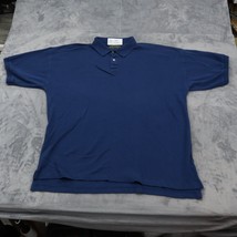 Croft and Borrow Shirt Mens XL Blue Chest Button Short Sleeve Collared Top - £18.18 GBP