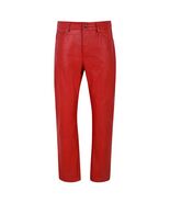 Loverboy Red Leather Pants Mens - $125.00