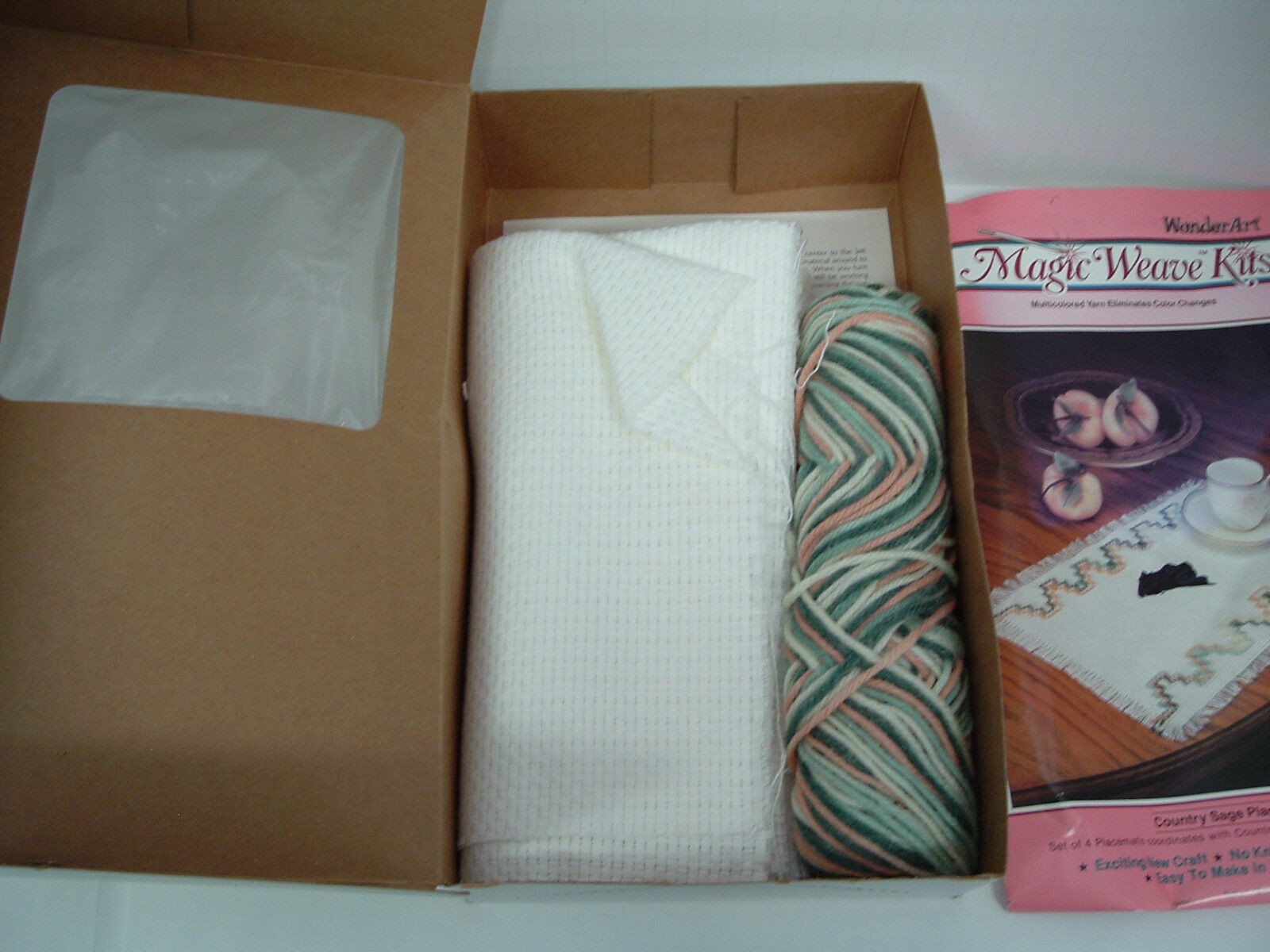 Vintage crafts wonder arts magic weave kit country sage placemats  never used - $19.75
