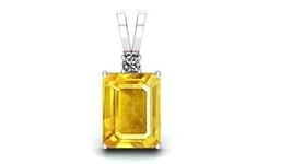 11.25 Ratti 10.00 Carat Natural Yellow Sapphire Pendant/Locket Pukhraj Stone Ori - $42.11