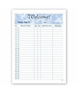 ABC Self Adhesive Patient Sign-In Sheet, 8 1/2&quot; x 11 5/8&quot;, Blue - 100 Sh... - £47.71 GBP