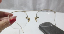 American Optical AO 1/10 12K Gold Filled Semi-rimless Frames with hard case - £27.54 GBP
