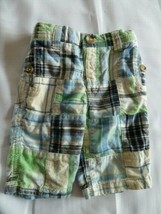 baby Gap Old Navy Madras Patchwork Plaid Baby Boy 0-3 Preppy Pants Slacks - $14.75