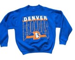 Vtg 1992 Fan Sportswear Mens Denver Broncos Sweatshirt Blue XL USA Made ... - £26.66 GBP