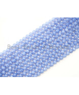 Top Quality Blue Lace Agate - 8/10/12/14/16mm Round Smooth Beads- Sku#U114 - £76.41 GBP