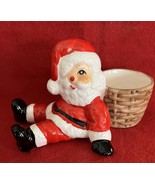 Vintage 1983 Kitsch Ceramic Santa Planter Toothpick Holder Fitz &amp; Floyd ... - $553.89 MXN