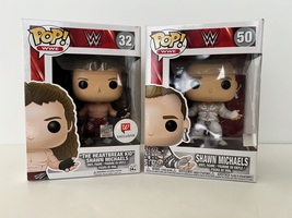 WWE Funko Pop The Heartbreak Kid Shawn Michaels 32 Walgreens + Shawn Mic... - £34.78 GBP