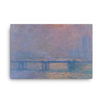 Claude Monet Charing Cross Bridge, The Thames 02, 1903.jpg Canvas Print - $99.00+