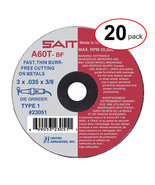 23070 4&quot; X .035&quot; X 3/8&quot; A60T Metal Cut-Off Wheel (20Pack) - $93.99