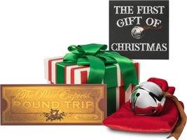 The Polar Express Sleigh Bell Gift Set With Round-Trip Train Ticket And Note - £51.08 GBP
