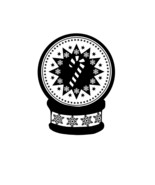 Candy cane Snow Globe SVG, Digital Download, Winter SVG, Christmas Candy... - $2.70 CAD