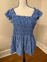Skies Are Blue womens sleeveless floral blouse size large NWT - $21.78