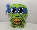 Teenage Mutant Ninja Turtles Leonardo Leo small 7” flat plush stuffed to... - $9.89