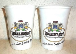 6 Engelhardt +1998 Berlin Charlottenburger Pilsener German Plastic Beer Becher - £15.71 GBP