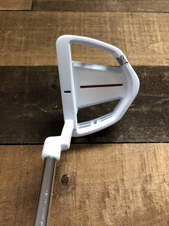 DEMO RH White PowerBilt Black TPS 2.0 Golf Putter Mallet Style 34" 5579-WTPS Item image 4
