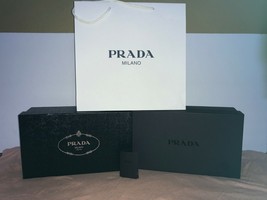 PRADA Shoeboxes and Paper Bag - £39.57 GBP