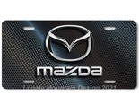 Mazda Inspired Art on Carbon FLAT Aluminum Novelty Auto Car License Tag ... - £14.22 GBP