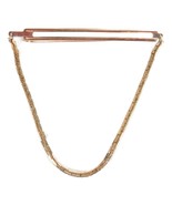 Vtg 2.5&quot; Mid Century Kreisler Craft Gold Filled Bar Tie Clip With Chain ... - €8,55 EUR