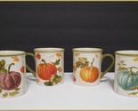 NEW Certified International Set of 4 Autumn Harvest Mugs 16 OZ Earthenware - $44.99