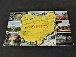 Key to views on other side-Columbus, Ohio ~Unposted 1960-1970s Postcard. - £4.87 GBP