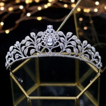 Coroa de noiva Wedding Tiara Bridal Crowns Princess Tiaras Girls&#39; Hairwear Weddi - £59.45 GBP