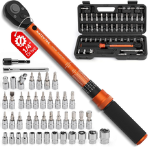 50PCS Inch Pound Torque Wrench Set, 1/4&quot; Drive Bike Torque Wrench, 10-22... - $86.12
