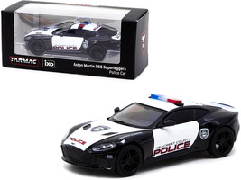 Aston Martin DBS Superleggera &quot;Seacrest County Police&quot; Black and White 1/64 Diec - £21.92 GBP