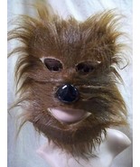 Furry Brown WereWolf Costume Mask Chewbacca Ewok Bear Forest Creature Te... - €8,56 EUR