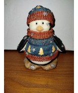 Jubilee GiftWare Penguin In Winter Sweater And Toboggan XM-6033 5&quot; Tall - $7.69