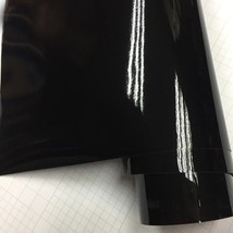 Prem Ultra Gloss Piano Black Vinyl Wrap Film Sticker Glossy Black Self A... - £60.06 GBP