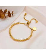 Adjustable stainless steel bracelet with pellets / Pulsera ajustable de ... - $20.00