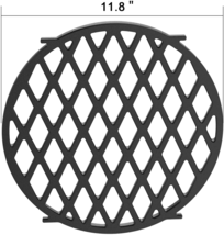 Round Cooking Grate Porcelain-Enameled Cast-Iron For 22.5&quot; Weber Charcoal Grills - £26.45 GBP