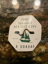 1985 Sea Isle City NJ Seasonal Beach Tag - $30.67