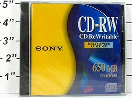 Sony CD-RW CD Re-Writable Multi speed, 650 MB  2 Disk Bundle - $5.45