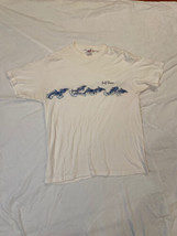 Vintage 1998 Anvil Gulf Shores Dolphin T-shirt Mens XL White Short Sleeve Beach - $9.75