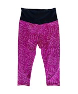 TKO Technical Knockout Women&#39;s Crop Leggings w/ Back Pocket Size L Pink ... - $12.86