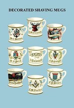 Decorated Shaving Mugs #3 - £15.92 GBP