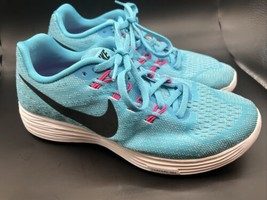 Nike Lunar Tempo 2 Gamma Blue Black Running Shoes 818098-402 Women&#39;s Size 8 - £25.57 GBP