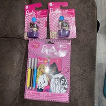 New Barbie Brown Kitten Pett Purple Basket 2 Pk &amp; Barbie Activity Book - $10.00