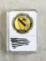 Army 1st Cavalry Division Challenge Coin, Come With Case , Fast Shipping - £14.64 GBP