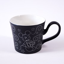 Disney Mickey Mouse Cartoon Chalkboard Ceramic Coffee Mug Tea Cup Black ... - $13.10