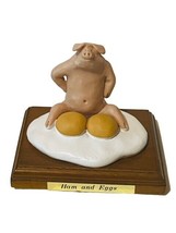 Pig Figurine Anthropomorphic Farm Hog Piglet sculpture gift farm Vtg Ham... - $29.65