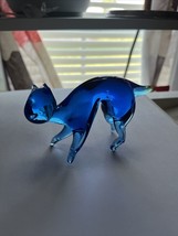 Vtg Colbalt Blue Pilgrim Art Glass Deer Hand Blown 1970s Selling Cheap Chips - $9.95