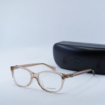 Coach HC6155F 5561 Transparent Peach 53mm Eyeglasses New Authentic - £78.33 GBP